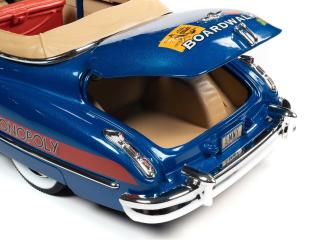 Cadillac Convertible 1947 Monopoly with Resin Figure, Blue & Red Auto World 1:18